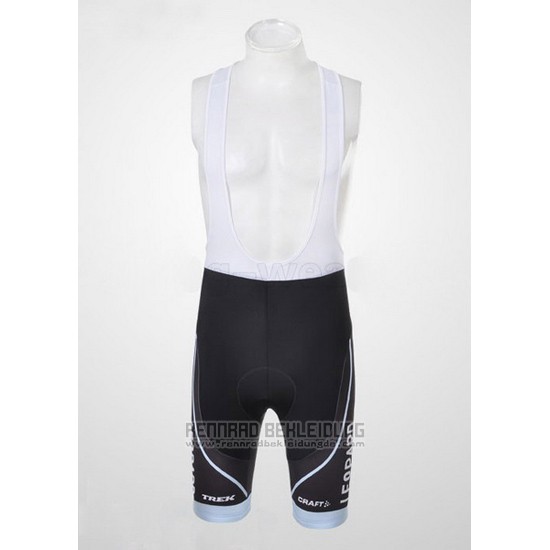 2011 Fahrradbekleidung Trek Leqpard Azurblau und Shwarz Trikot Kurzarm und Tragerhose